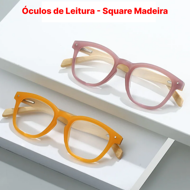 Óculos de Leitura - Square Madeira