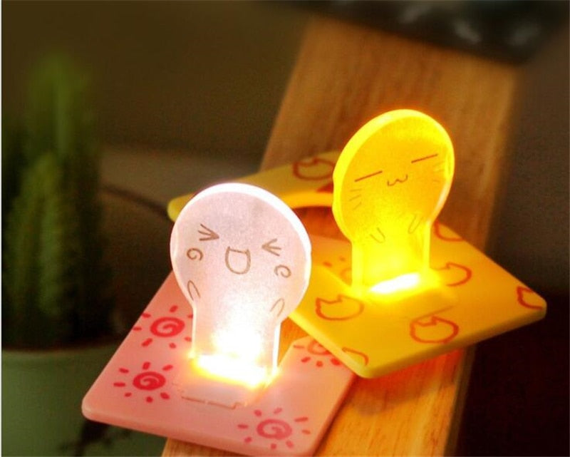 Mini Luz LED Porta Cartão