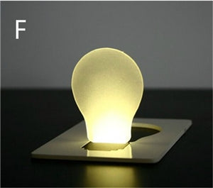 Mini Luz LED Porta Cartão
