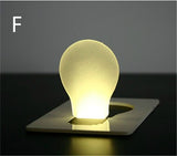 Mini Luz LED Porta Cartão