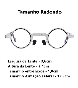Óculos de Leitura - Alumínio Redondo