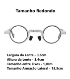 Óculos de Leitura - Alumínio Redondo